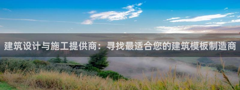 谈球吧的聊天软件：建筑设计与施工提供商：寻找最适合您的建筑模板制造商